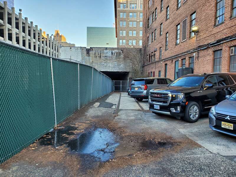 The west portal of the former Cedar Street subway seen in December 2024
