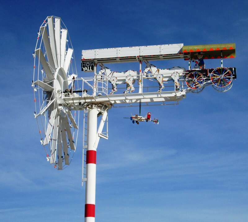The Vollis Simpson Whirliigig Park on Goldsboro Street S. at Douglas Street S. in Wilson, North Carolina, opened on November 2, 2017 to document, conserve, and display the large whirlgigs from Simpson's property in Lucama, North Carolina. Wilson held