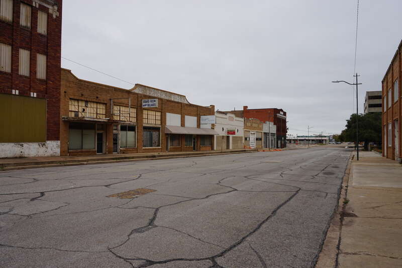 Travis Street in Wichita Falls, Texas (United States).