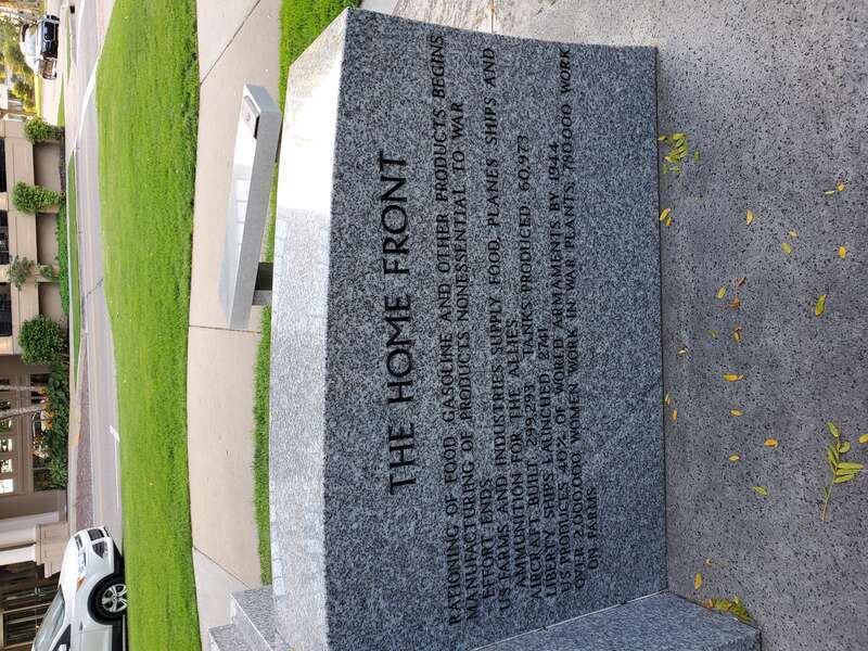 World War II memorial in St. Joseph, Michigan
