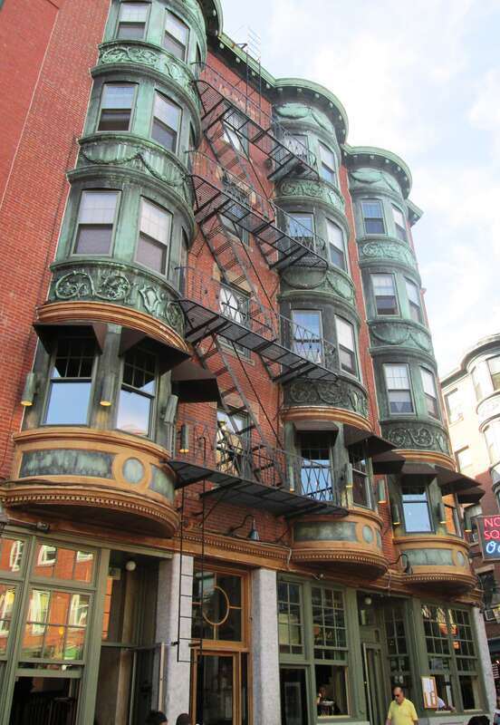 5 North Square at the corner of Prince Street in the North End neighborhood of Boston, Massachusetts.