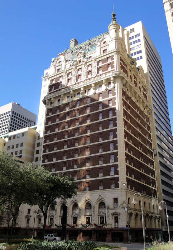 Exterior of Hotel Adolphus in Dallas, Texas