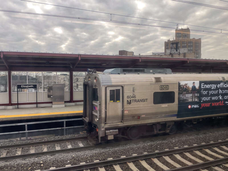 View from a Northeast Corridor Line railcar in 2024