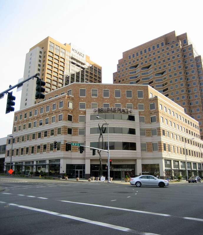 It's amazing to think that in 1937 the only thing on that parcel was a fruit stand. Vertical panorama stitched together from two photos, one on top of the other.