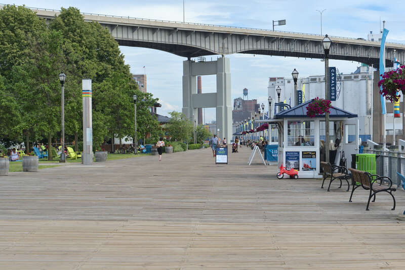 The Central Wharf at Buffalo's Canalside
