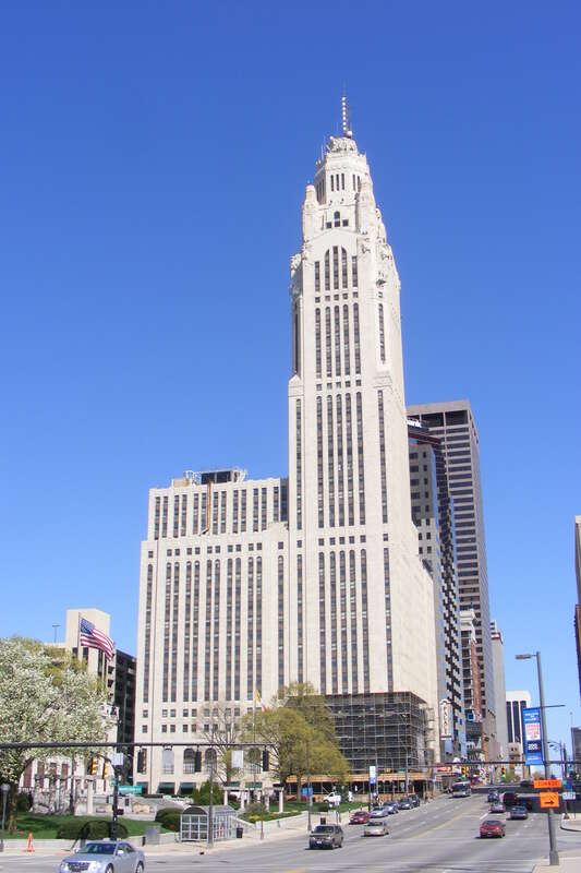 The LeVeque Tower in Columbus, Ohio.