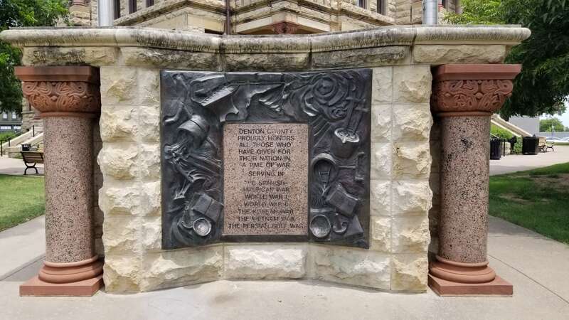 Denton County War Memorial. Denton, Denton, Texas, USA
