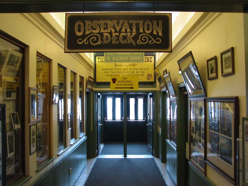Duquense Incline leads to Observation Deck