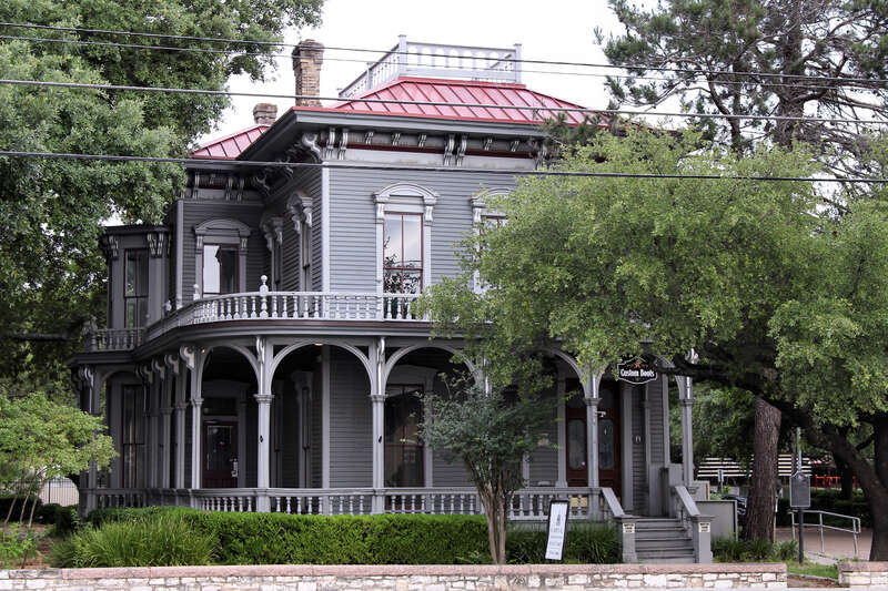 The east elevation of the Walter Tips House in Austin, Texas, United States.