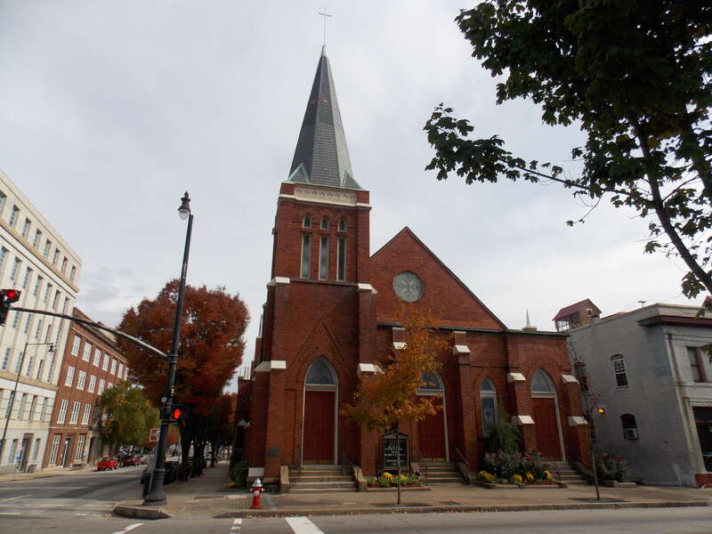 First Baptist Church, an historic Black Church, on South Wilmington Street in Raleigh, North Carolina.
