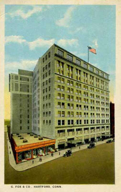 Postcard of G. Fox &amp;amp; Co., in downtown Hartford,Connecticut