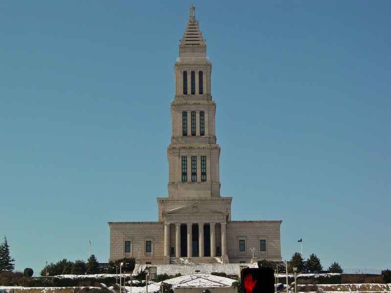 The George Washington Masonic National Memorial in Alexandria, Virginia, after a recent winter storm had blanketed the area in snow.

Ben Schumin is a professional photographer who captures the intricacies of daily life.  This image may be used under