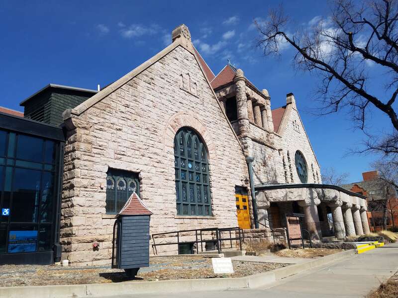 The First Congregational Church had its first service in 1889. It was added to the National Register of Historic Places in 2002.
