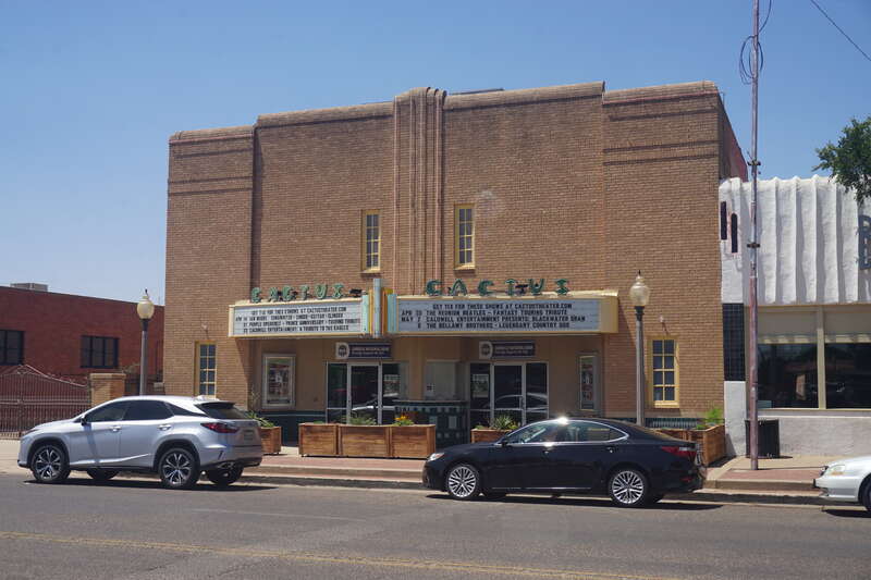The Cactus Theater in Lubbock, Texas (United States).