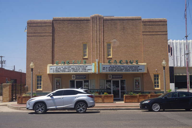 The Cactus Theater in Lubbock, Texas (United States).