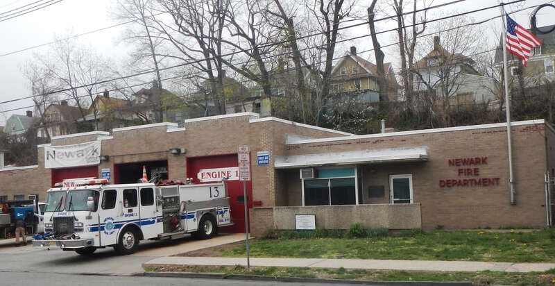 Looking west at Engine 13.