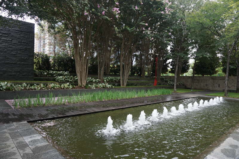 The Nasher Garden at the Nasher Sculpture Center in Dallas, Texas (United States).