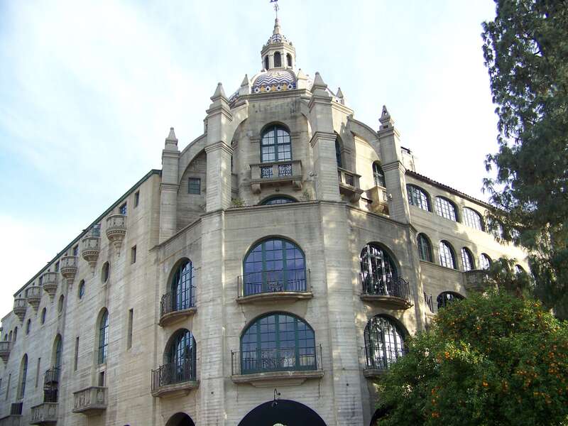 Northwest end of Mission Inn