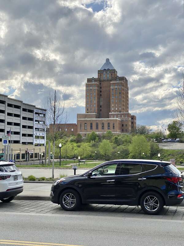 Built in 1929-1931, this Art Deco-style building was designed by Good and Wagner to serve as the Akron Central YMCA, and stands on the block bounded by Bowery Street, State Street, and Water Street in downtown Akron, Ohio, overlooking the old Ohio