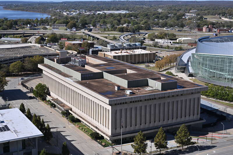 The Page Belcher Federal Building, home to a United States Post Office and Court House. 333 West 4th Street, Tulsa, Oklahoma 74103.