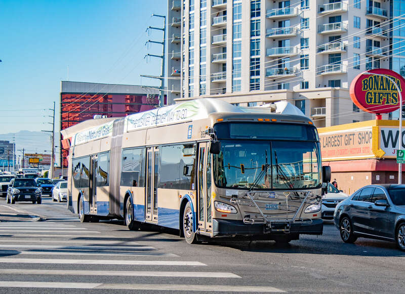 RTC (Las Vegas, NV) Sahara Express | NFI XN60 | Sahara Blvd @ Las Vegas Blvd