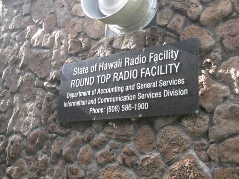 The transmitter site on Puʻu Ohiʻa (Tantalus)