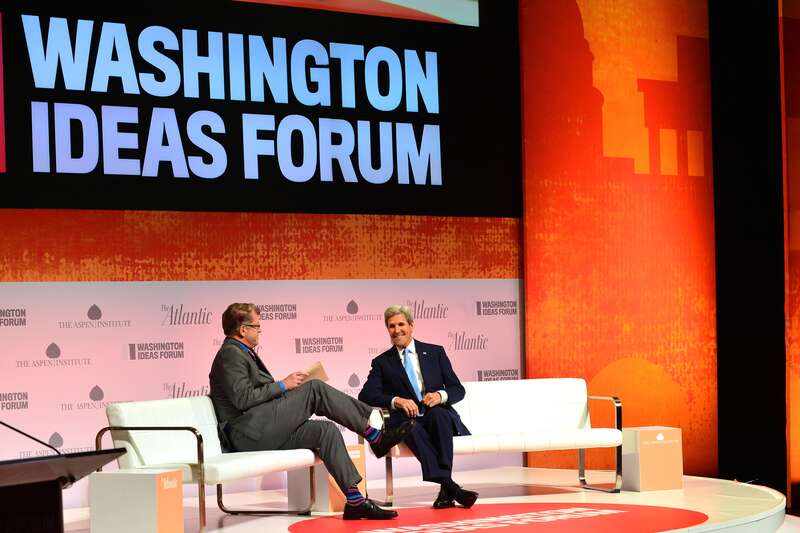 U.S. Secretary of State John Kerry participates in the 8th annual Washington Ideas Forum presented by The Atlantic and Aspen Institute, at the Harman Center of Arts in Washington, D.C.on September 29, 2016.  [State Department Photo/ Public Domain]