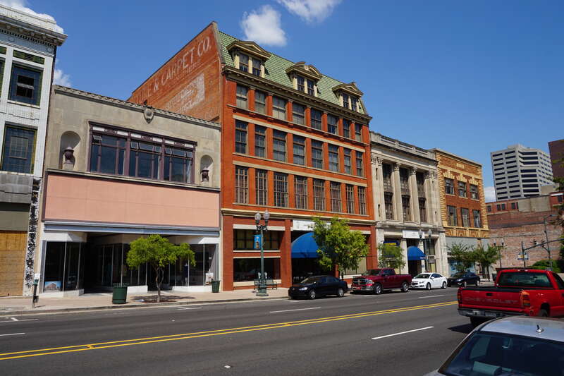 Texas Street in Shreveport, Louisiana (United States).