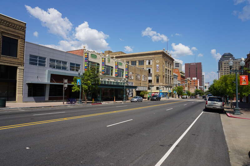 Texas Street in Shreveport, Louisiana (United States).