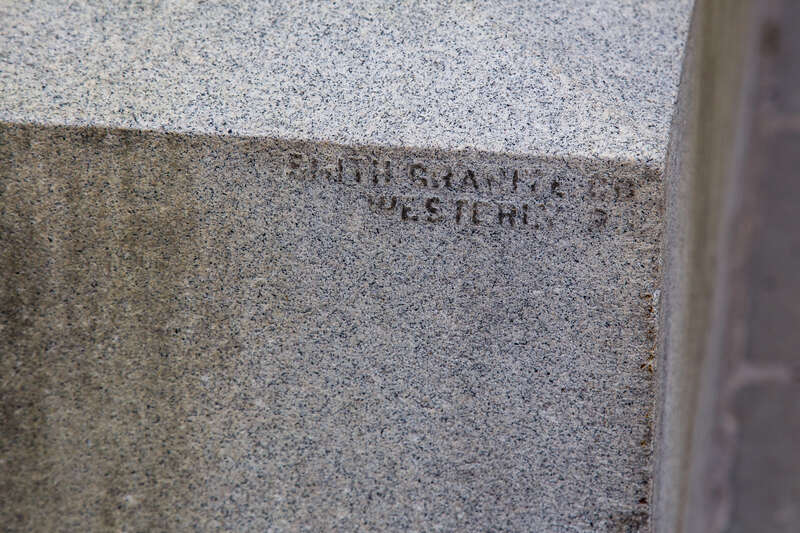 Smith Granite Company of Westerly, Rhode Island, inscription on the Statue of Frederick Douglass in Rochester, New York