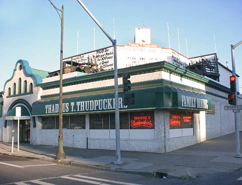 Thadeus T. Thudpuckers Restaurant, Bar, &amp;amp; Deli, 43 W. Riverside Avenue, Spokane, Washington, 2001 (Demolished)