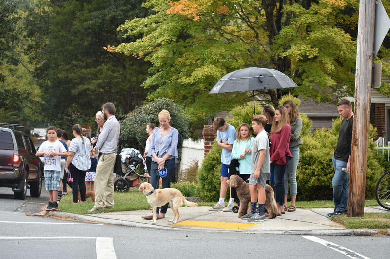 When Trump came to Greensboro for a fundraiser, over a hundred residents showed up in protest or support.