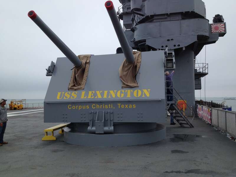 USS Lexington 5 inch Guns
