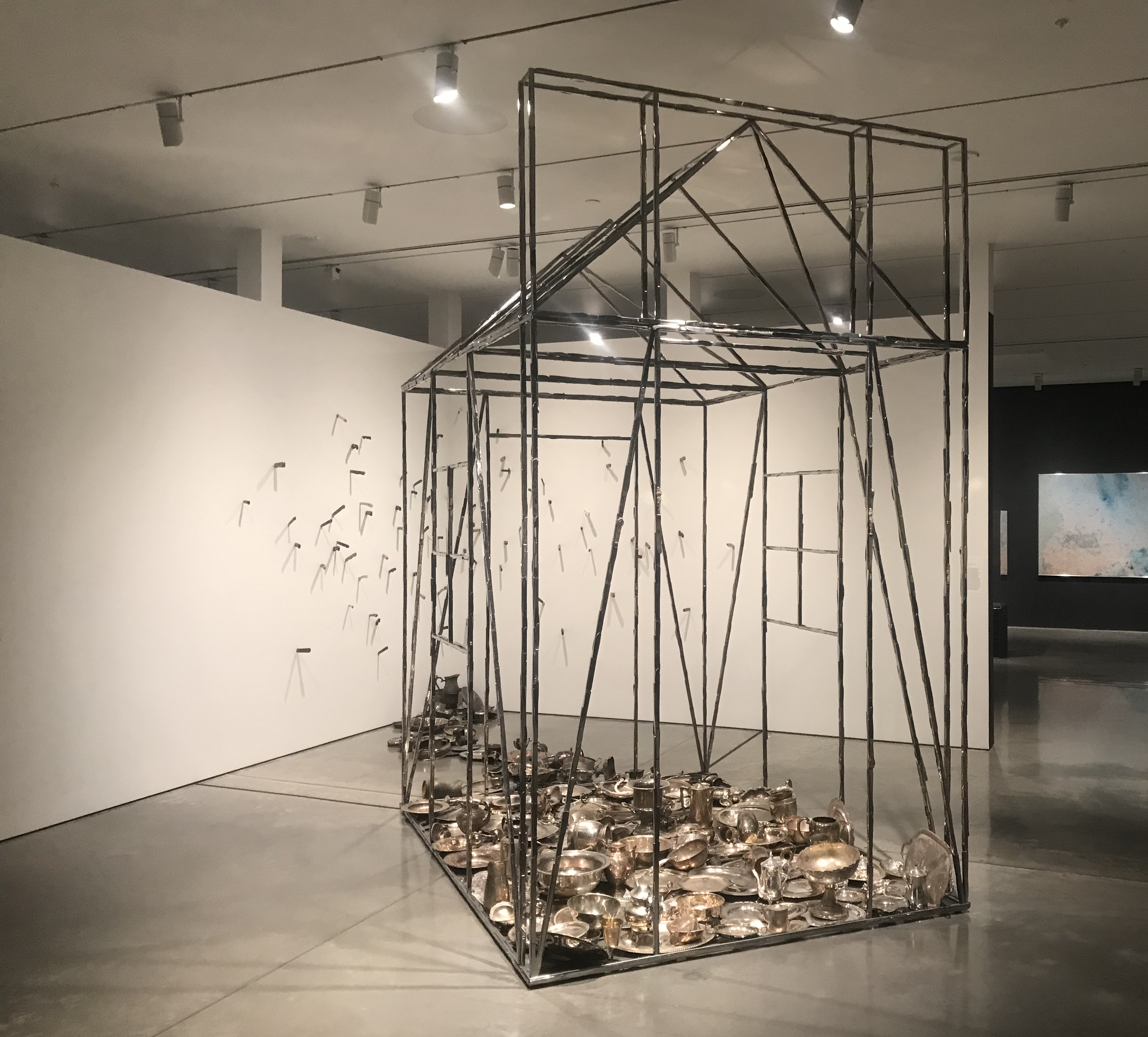 “Safe House” (2005) - sculpture by Mildred Howard - photographed at the Berkeley Art Museum, 2019