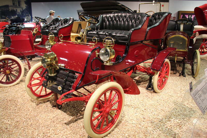 The 1st Cadillac was the 1902-04 Model A, designed by Henry Ford and Henry Leland, this was just before Henry Ford left and started his own company. Henry Fords 1st car, also the Model A was very similar in design.
The 1903 Cadillac Model A was