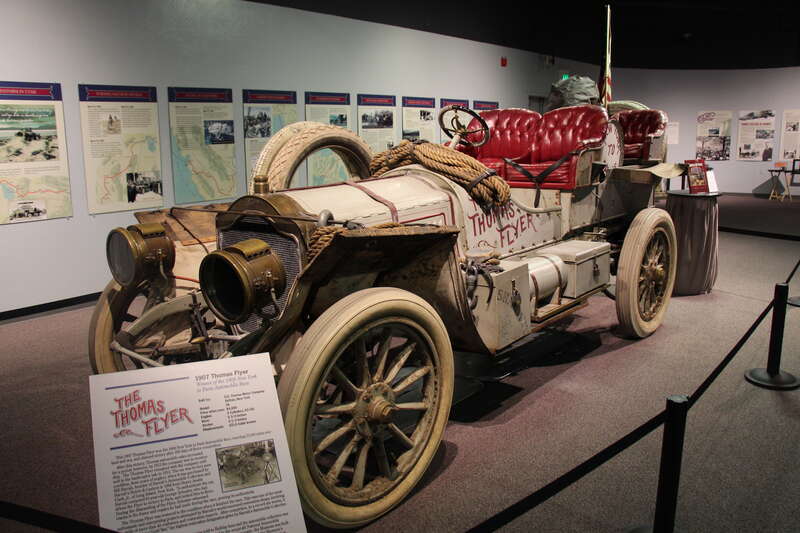 E. R. Thomas Motor Company was a manufacturer of automobiles in Buffalo, New York between 1902 and 1919. The first car was the 1902 Model 17, then the next year, the 1903 Model 18. The first Thomas Flyer was built in 1904.
This Model 35 Thomas Flyer