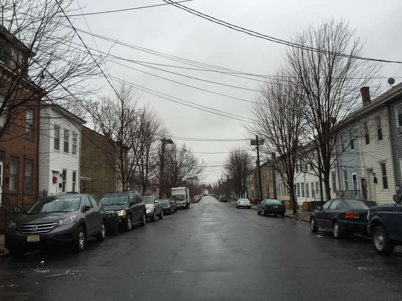 View south along Second Street near Schenk Street in the South Trenton section of Trenton, New Jersey