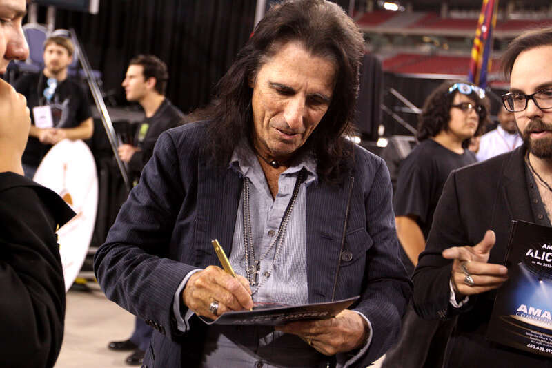 Alice Cooper at the Arizona Chamber of Commerce's 2013 Heritage Awards Dinner at the University of Phoenix Stadium in Glendale, Arizona.

Please attribute to Gage Skidmore if used elsewhere.