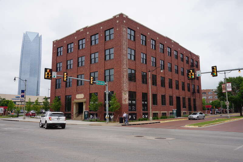 The Plow in the Bricktown district of Oklahoma City, Oklahoma (United States).