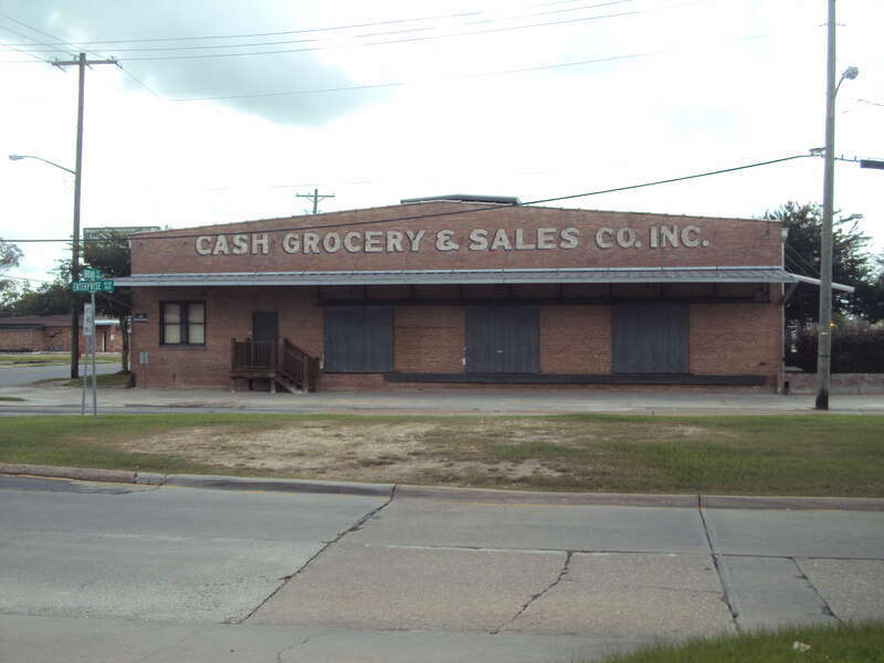 Cash Grocery and Sales Company Warehouse in Lake Charles, Louisiana.  Listed on the National Register of Historic Places.