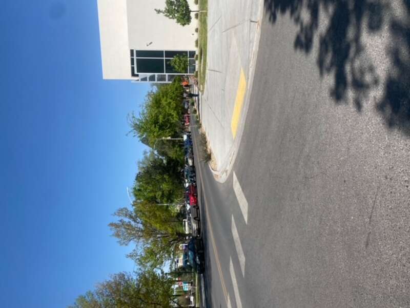 Showing off the blue skies at the University of New Mexico