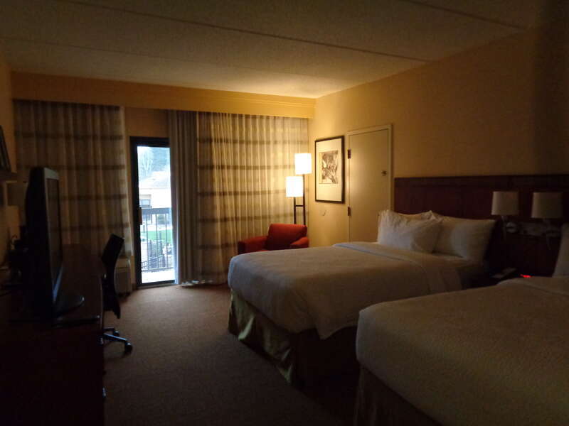 Double room at Marriott Courtyard Atlanta Executive Park, Brookhaven, Dekalb County, Georgia