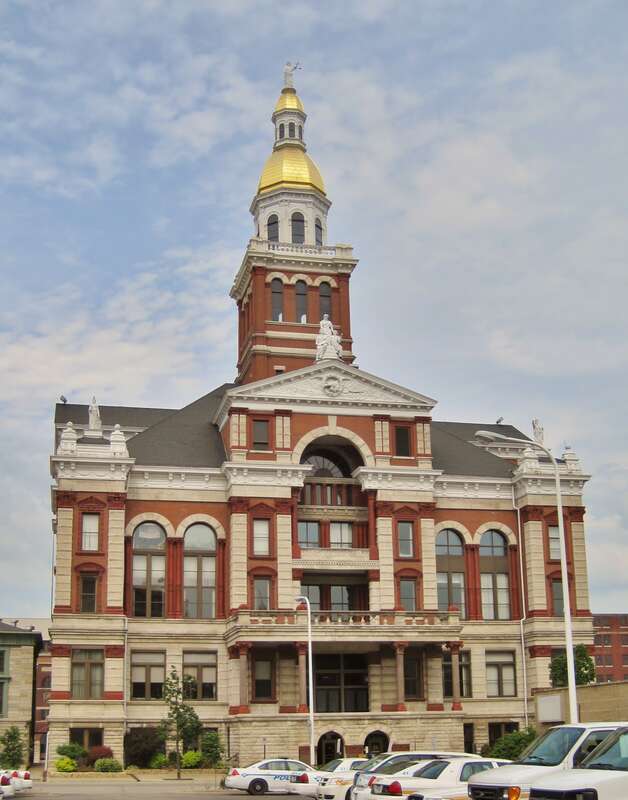 The Dubuque County Courthouse (1891). Dubuque County was founded in 1834. It was named after Julien Dubuque, the first European settler of Iowa.