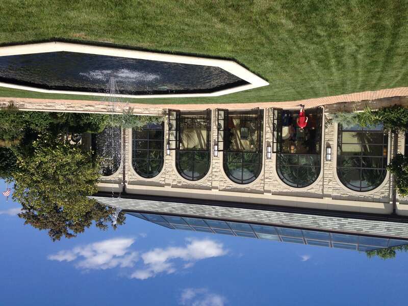Ewing and Muriel Kauffman Memorial Garden main building from the southwest