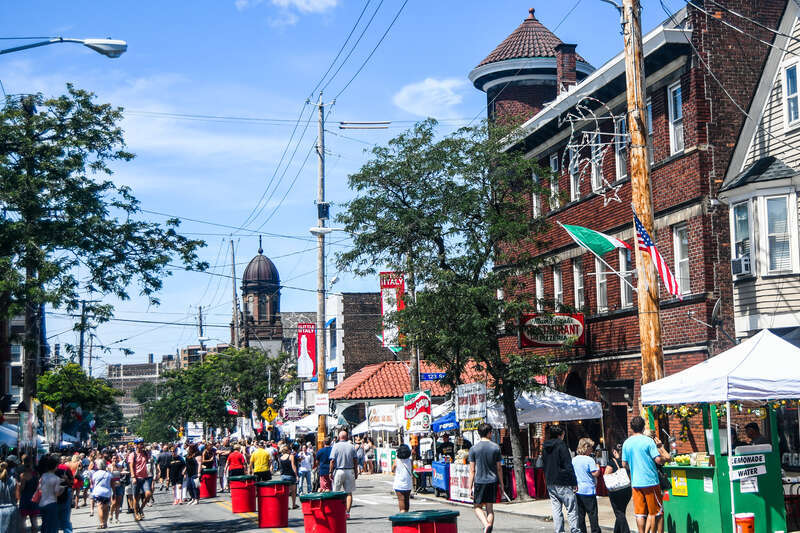 Feast of the Assumption in Little Italy Cleveland