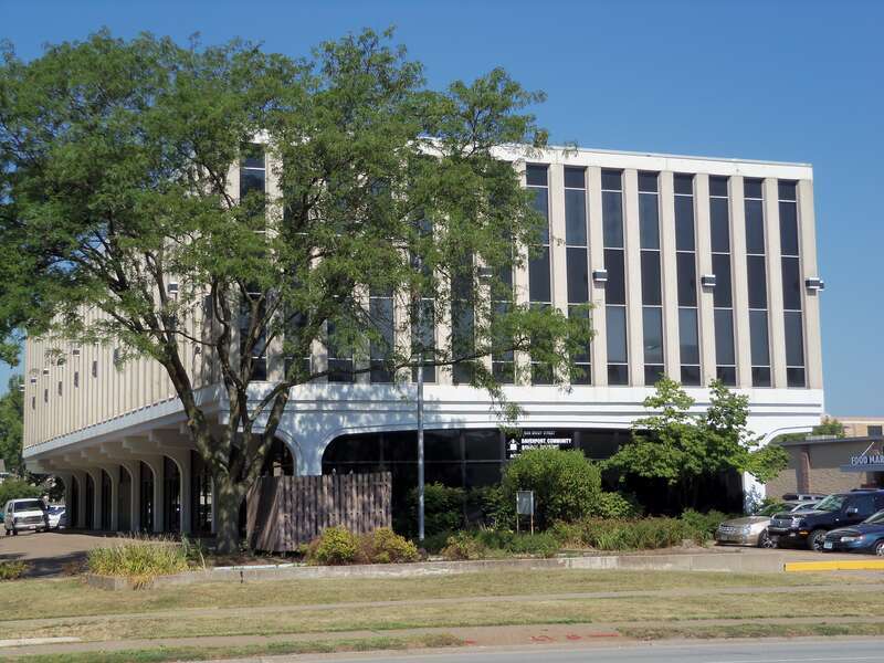 First National Bank of Davenport on Brady Street in Davenport, Iowa.