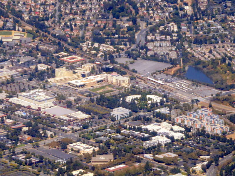 Fremont station and surrounding development in September 2018