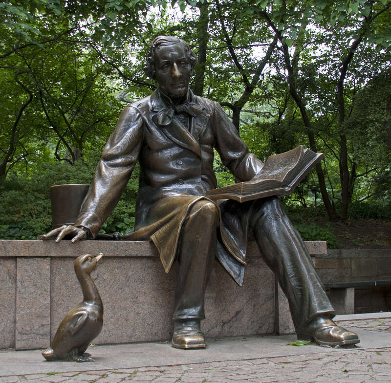 Hans Christian Anderson
Sculptor Georg John Lober

Dedicated: September 18, 1956