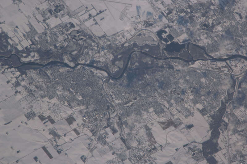 View of Iowa taken during ISS Expedition 18.