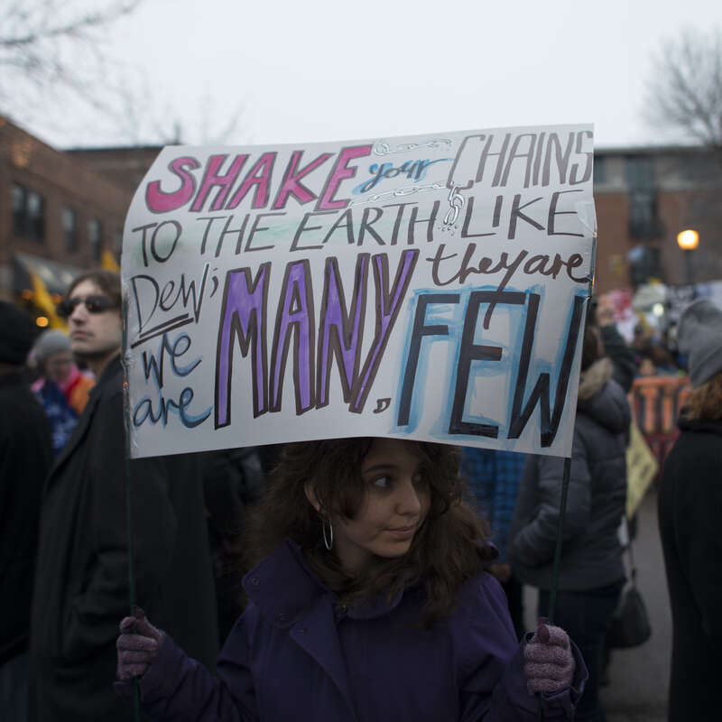 Minneapolis, Minnesota
January 20, 2017
About 3000 people marched through Minneapolis to protest the inauguration of Republican President Donald Trump. The people gathered in south Minneapolis and then marched downtown to City Hall. They criticized